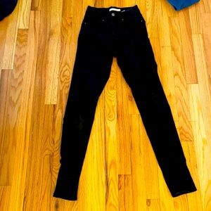 🖤LEVI 721 BLACK HIGH RISE SKINNY JEANS SIZE 25